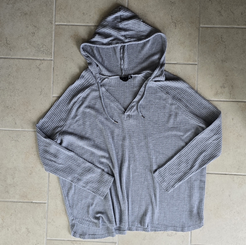 UO Out from Under Gray Thermal Hoodie